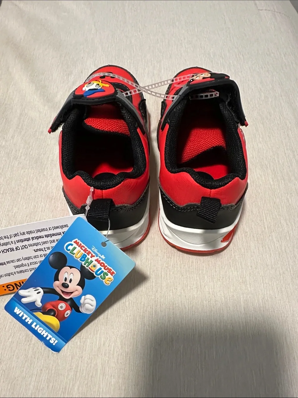 Toddler Mickey Mouse Light-Up Shoes Size 8